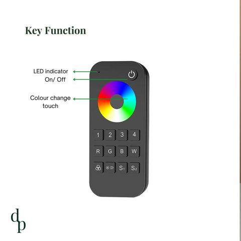 Dimming Remote Control (Colour) - Delacopanels