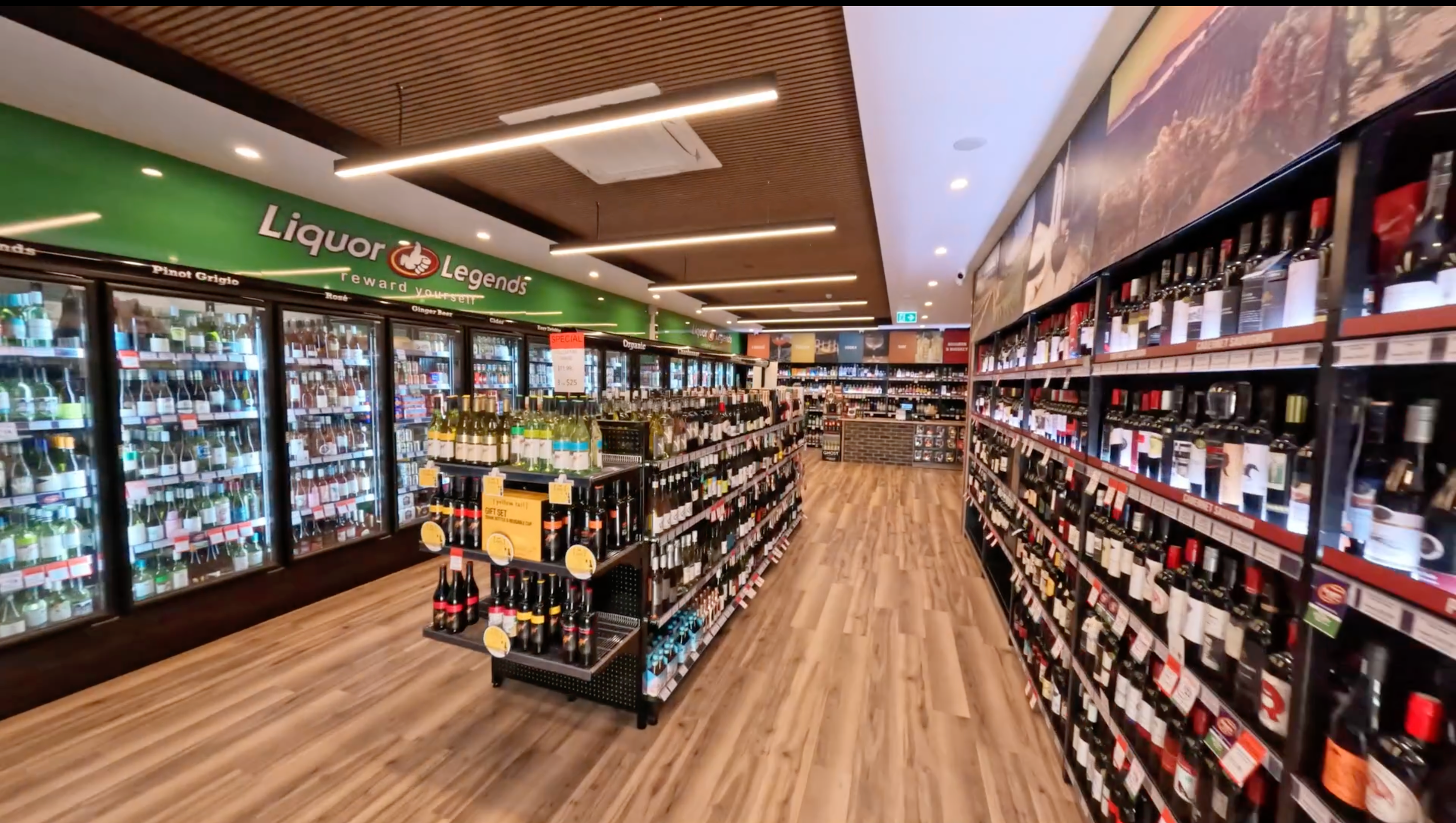 Liquor Legends Carrara Transforms Its Space with Delaco Panels - Delacopanels