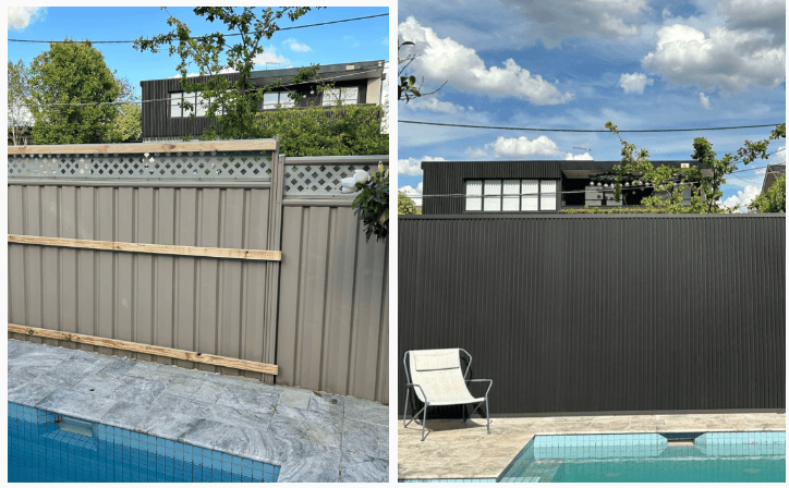 Transforming a Worn Fence into a Modern Outdoor Feature - Delaco Panels®