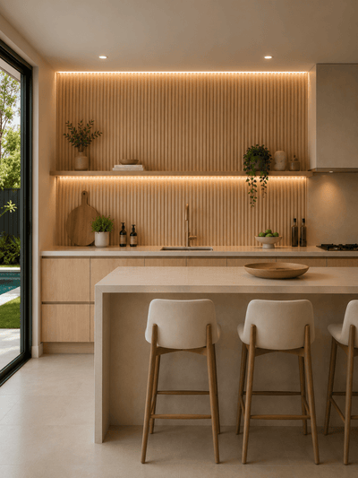 Alabaster Oak | Indoor Interlock 2.2M - Delaco Panels®