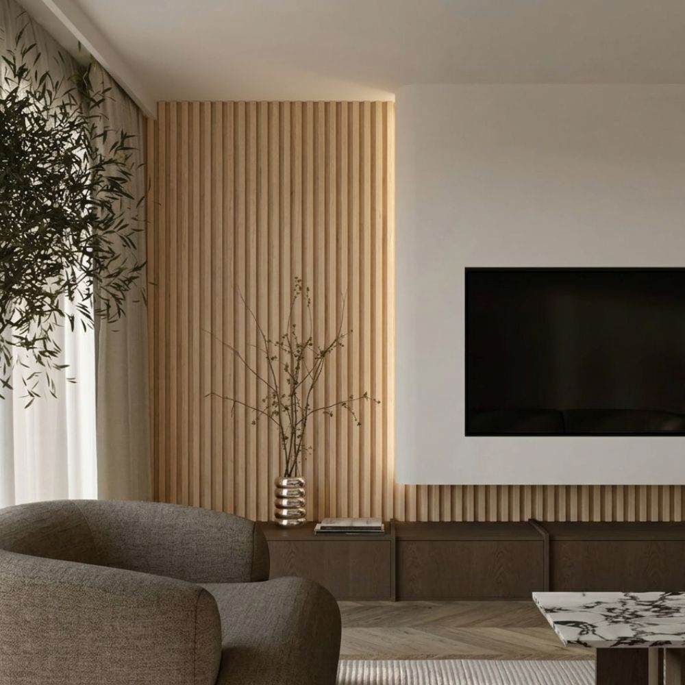 Alabaster Oak | Indoor Interlock 2.2M - Delaco Panels®