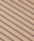 Blonde Oak acoustic slat panel with beige felt