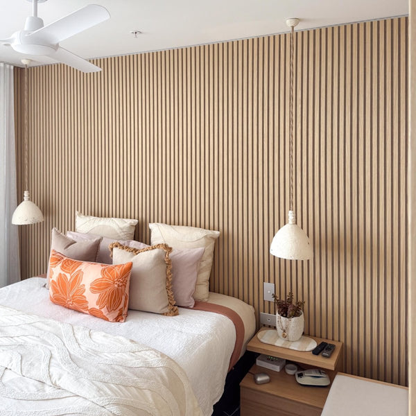 Blonde Oak | Acoustic Panel (Beige Felt) - Delacopanels