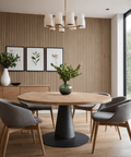 Walnut | Acoustic Panel (Beige Felt) - Delacopanels