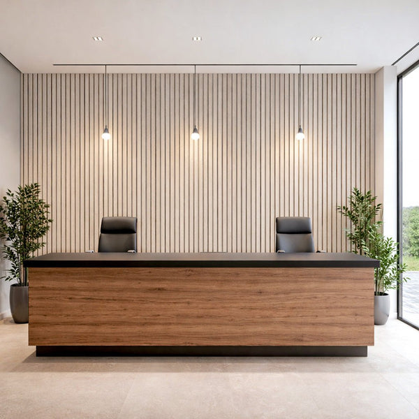 Light Walnut | Acoustic Panel (Beige Felt) - Delacopanels
