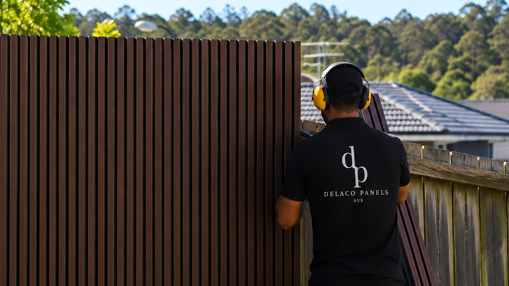 Outdoor panel fence