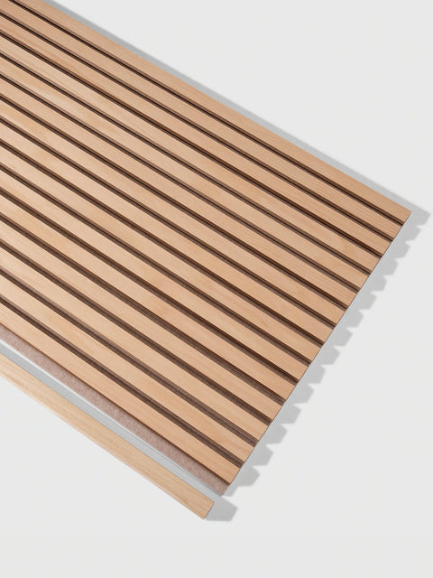 Ivory Oak | Acoustic Panel (Beige Felt) - Delaco Panels
