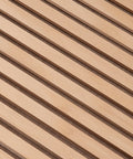 Ivory Oak acoustic slat panel with beige felt