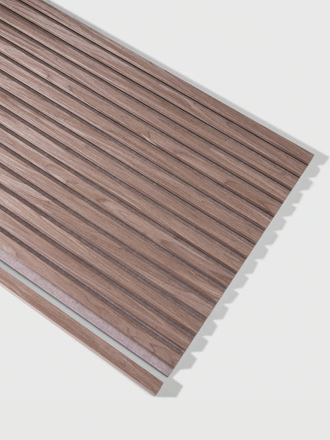 Light Walnut | Acoustic Panel (Beige Felt) - Delaco Panels
