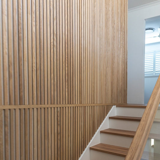 Natural Oak | Acoustic Panel (White Felt) - Delacopanels