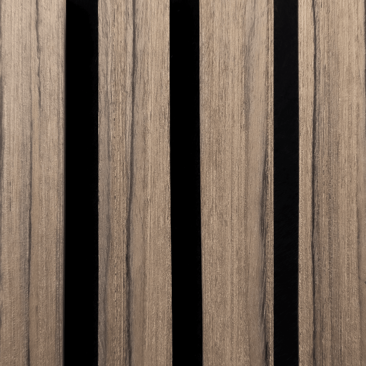 Natural Walnut | Acoustic Panel (Black Felt) 2.4M - Delaco Panels®
