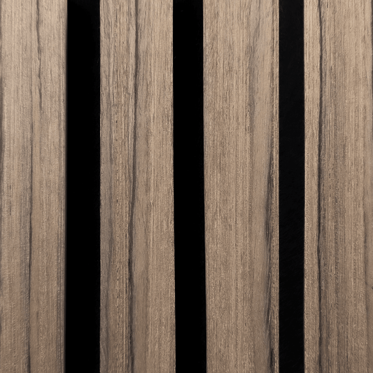 Natural Walnut | Acoustic Panel (Black Felt) 2.4M - Delaco Panels®