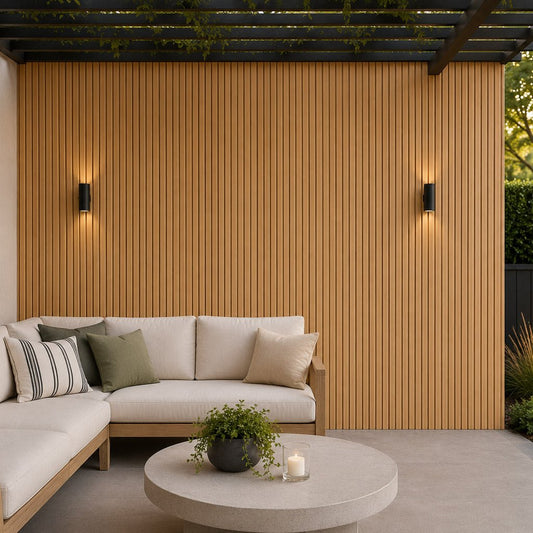 Light Oak | Outdoor Panel 2.2M - Delacopanels