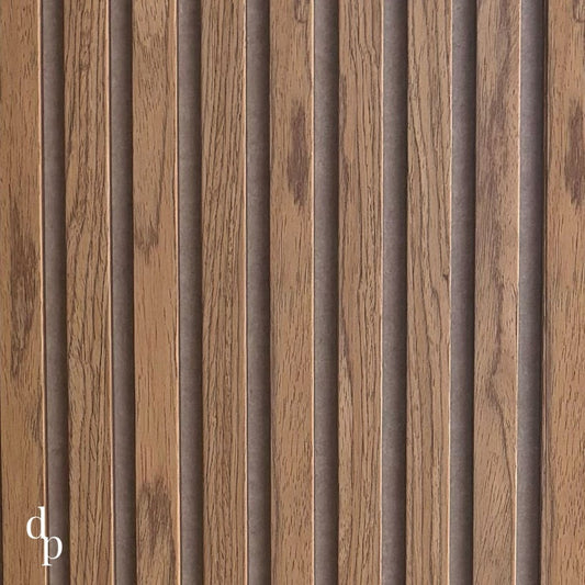 Walnut | Acoustic Panel (Beige Felt) 2.8M - Delaco Panels®
