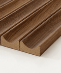 Walnut Scalloped | Fluted Panel 2.8M - Delaco Panels®