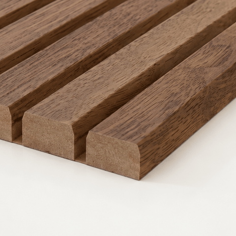 Walnut Square | Fluted Panel 2.8M - Delaco Panels®