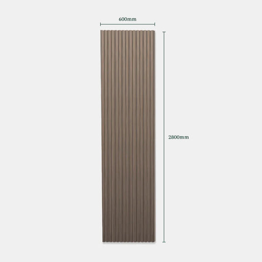 Walnut | Acoustic Panel (Beige Felt) - Delacopanels