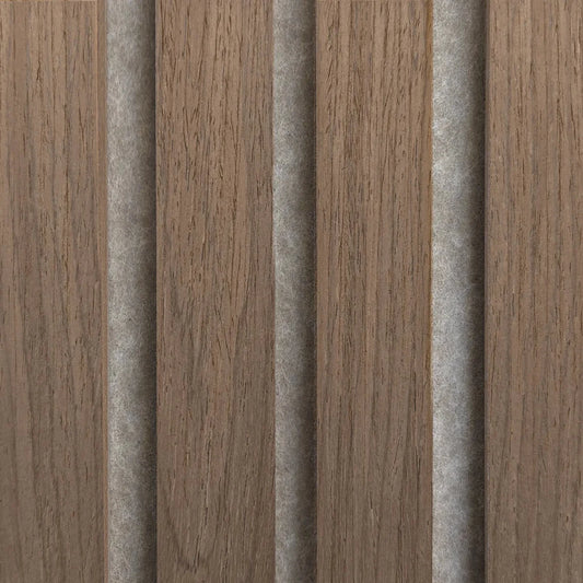 Walnut | Acoustic Panel (Beige Felt) 2.8M - Delaco Panels®
