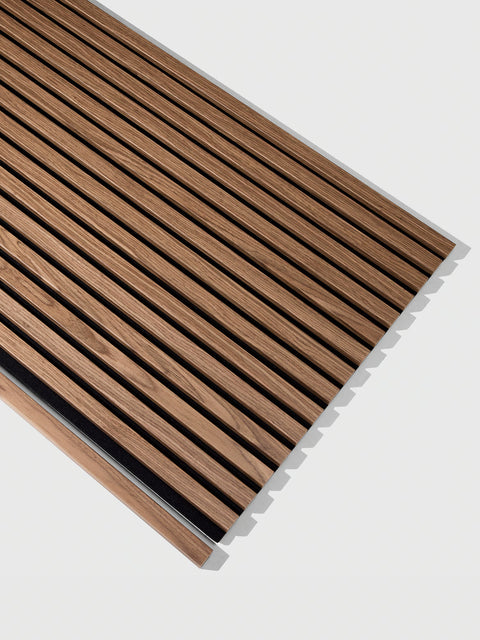 Walnut | Acoustic Panel (Black Felt) - Delaco Panels