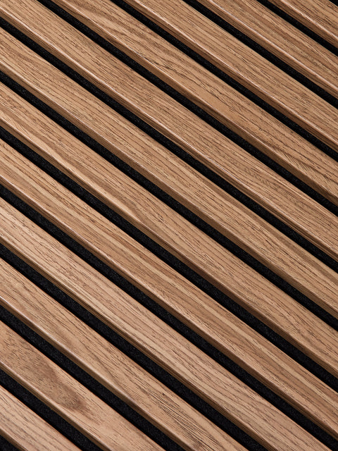 Walnut | Acoustic Panel (Black Felt) - Delaco Panels