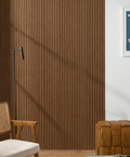 Walnut Scalloped | Fluted Panel 2.8M - Delaco Panels®