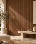 Walnut Mini Round | Fluted Panel 2.8M - Delaco Panels®