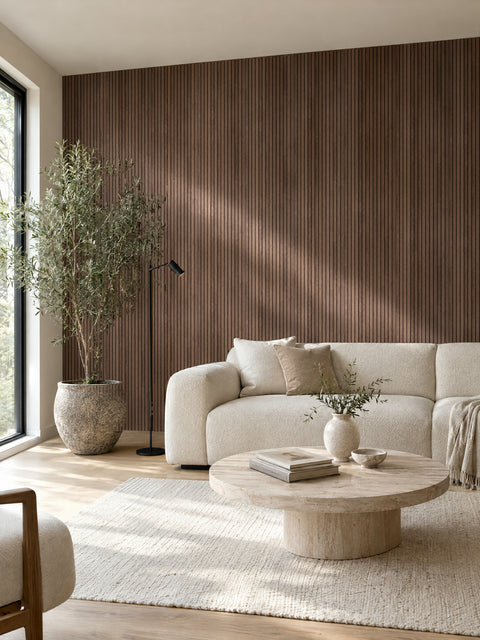 Walnut Square | Fluted Panel - Delaco Panels