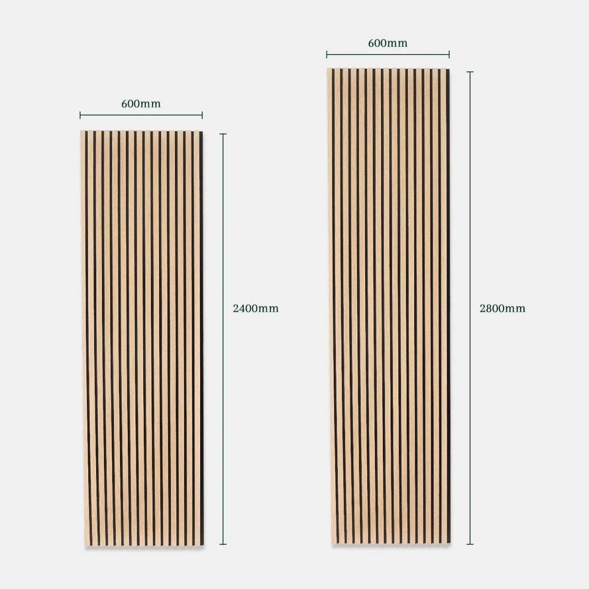 Warm Oak | Acoustic Panel 2.4M - Delaco Panels®