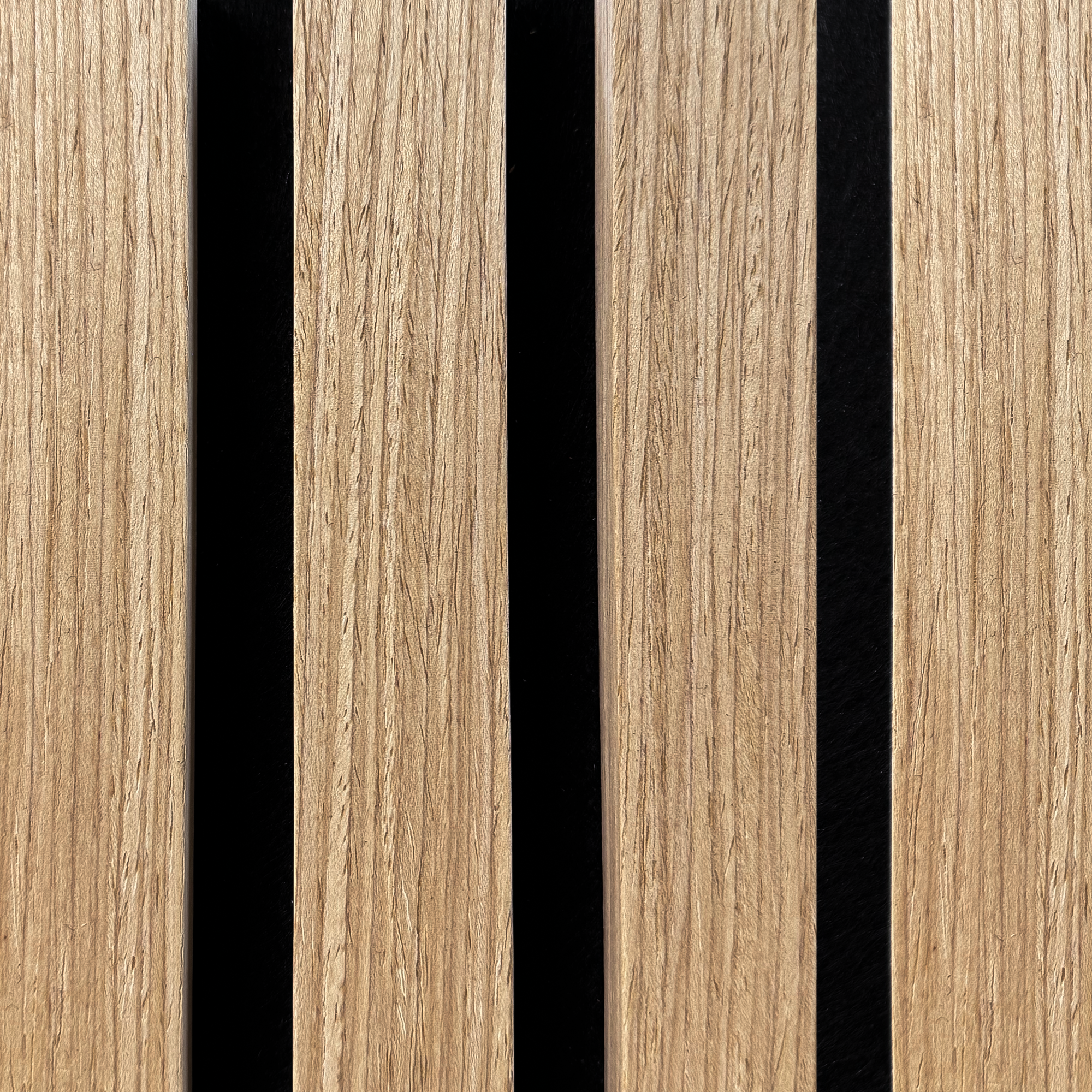 Smooth wood veneer finish with fire-rated acoustic backing. Fast and simple installation for domestic or commercial use.