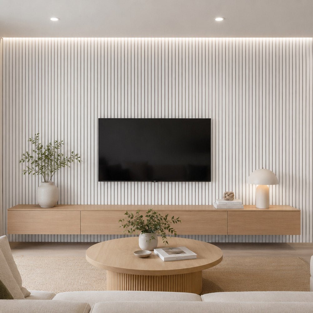 White | Acoustic Panel (White Felt) 2.8M - Delacopanels