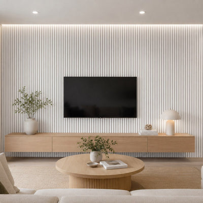 White | Acoustic Panel (White Felt) 2.8M - Delacopanels