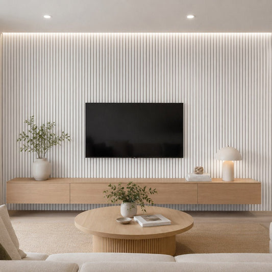 White | Acoustic Panel (White Felt) 2.8M - Delacopanels