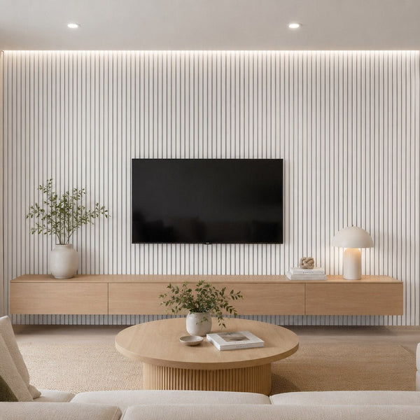 White | Acoustic Panel (White Felt) 2.8M - Delacopanels