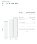 Jet Black | Acoustic Panel 2.4M - Delaco Panels®