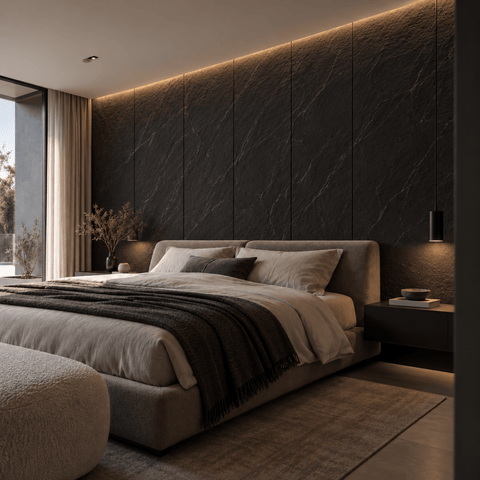 Black Onyx Natural Stone Panel - Delaco Panels®