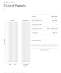 Walnut Round | Fluted Panel 2.8M - Delaco Panels®
