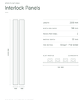 Teak Royal | Indoor Interlock 2.2M - Delaco Panels®