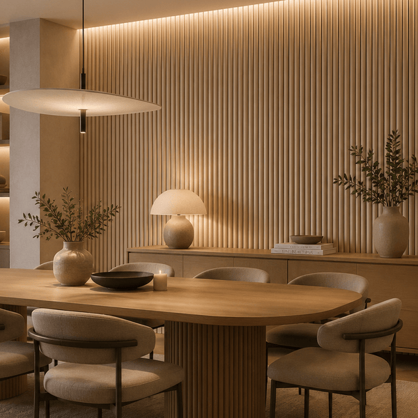 Oak Round | Fluted Panel 2.8M - Delaco Panels®