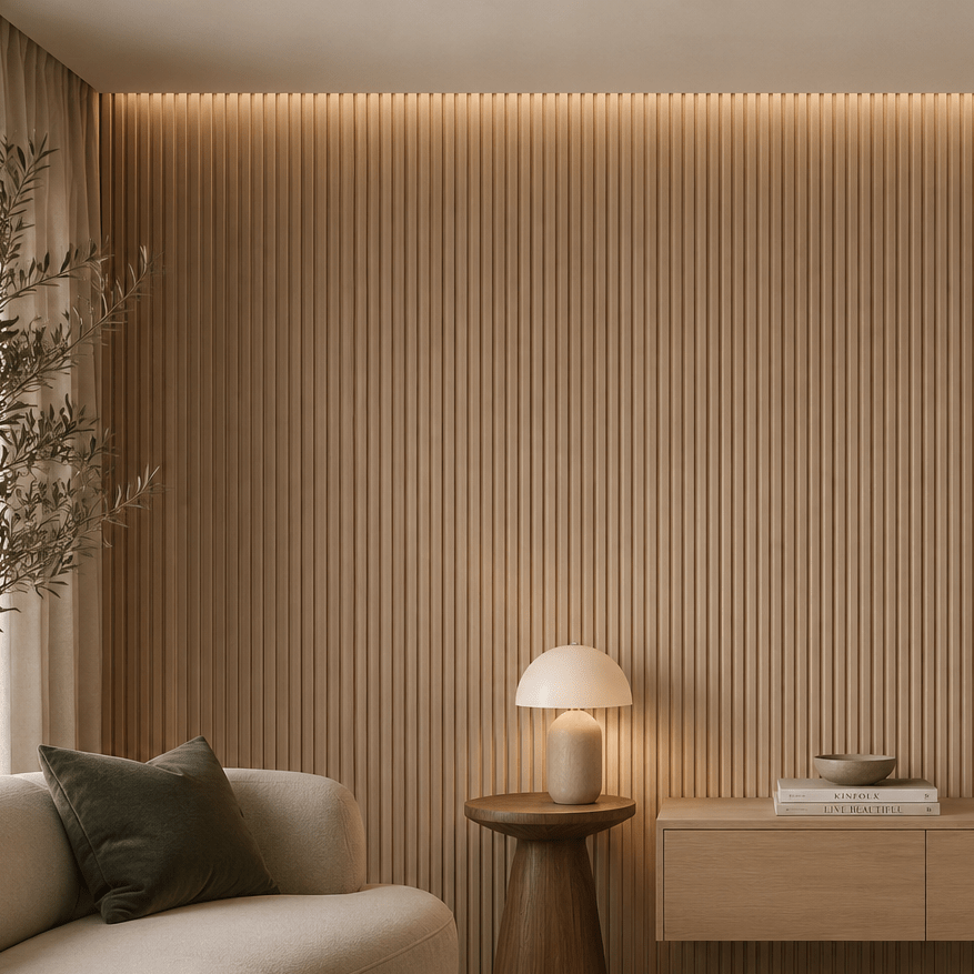 Oak Square | Fluted Panel 2.8M - Delaco Panels®