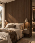 Walnut Round | Fluted Panel 2.8M - Delaco Panels®